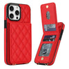 Devenio Leather Wallet iPhone Case With Card Holder Red