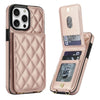 Devenio Leather Wallet iPhone Case With Card Holder Rose Gold