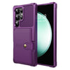 Echo Luxury Leather Wallet Case For Galaxy S Series Purple
