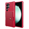Echo Luxury Leather Wallet Case For Galaxy S Series Red