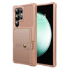 Echo Luxury Leather Wallet Case For Galaxy S Series Rose Gold