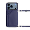 Everest Leather Wallet iPhone Case for Series 14-17 Dark blue