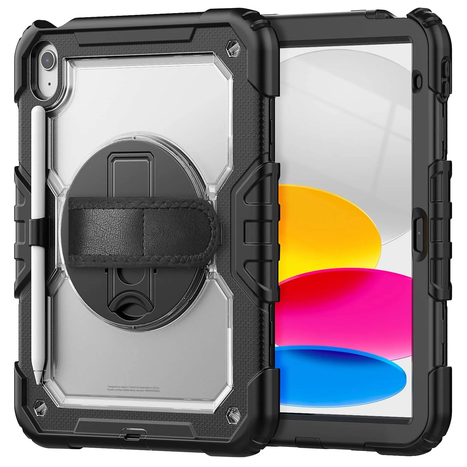 Falcon Heavy Duty iPad Case Clear Black