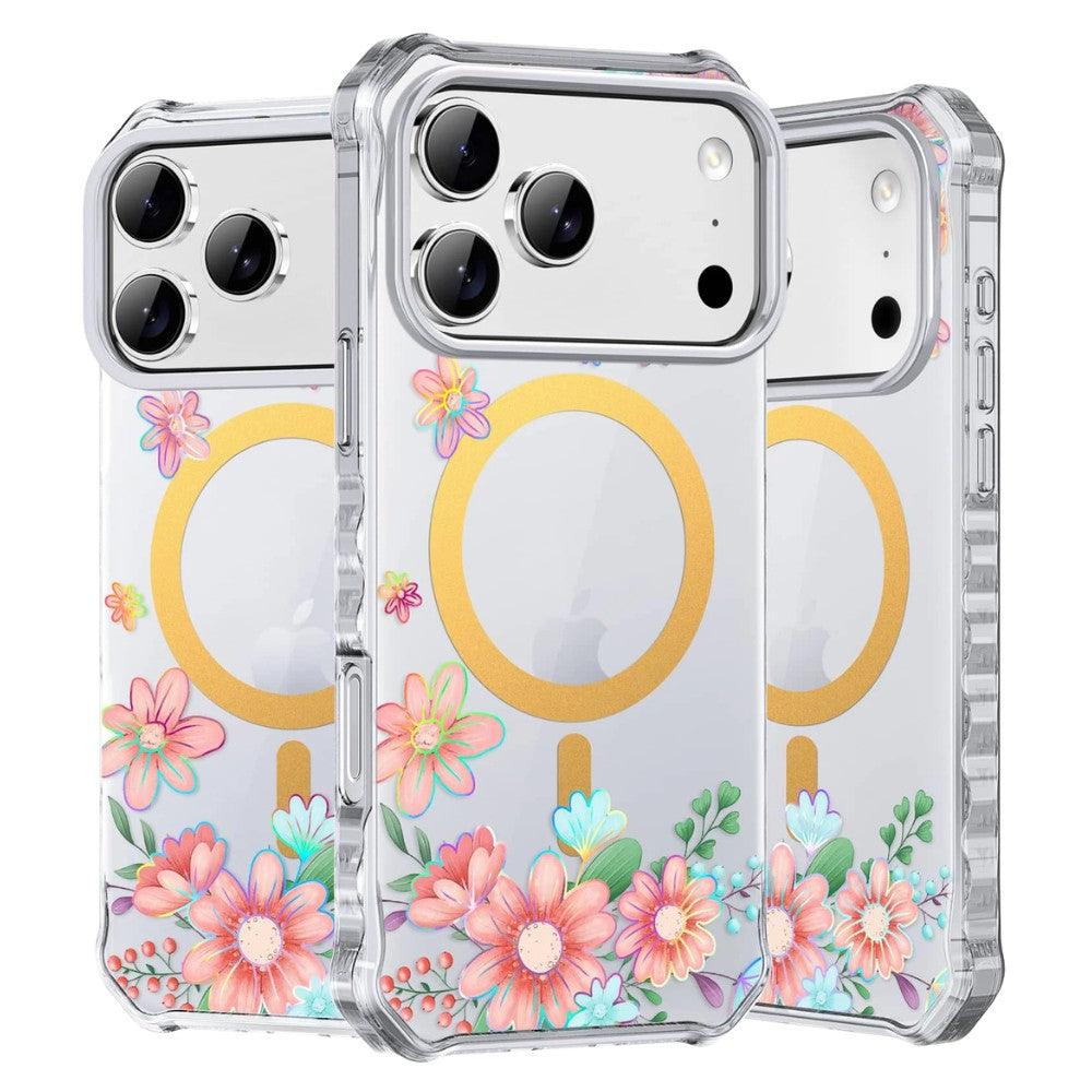 Ferlo Slim Magnetic Shockproof iPhone Case Blush Blossom