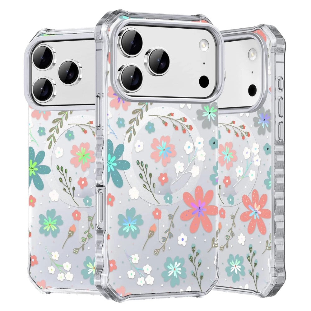 Ferlo Slim Magnetic Shockproof iPhone Case Pastel Floral