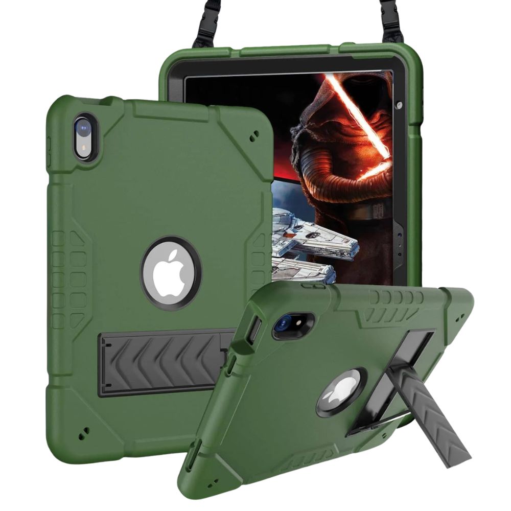 Ferrox Heavy Duty iPad Case With Kickstand Army Green