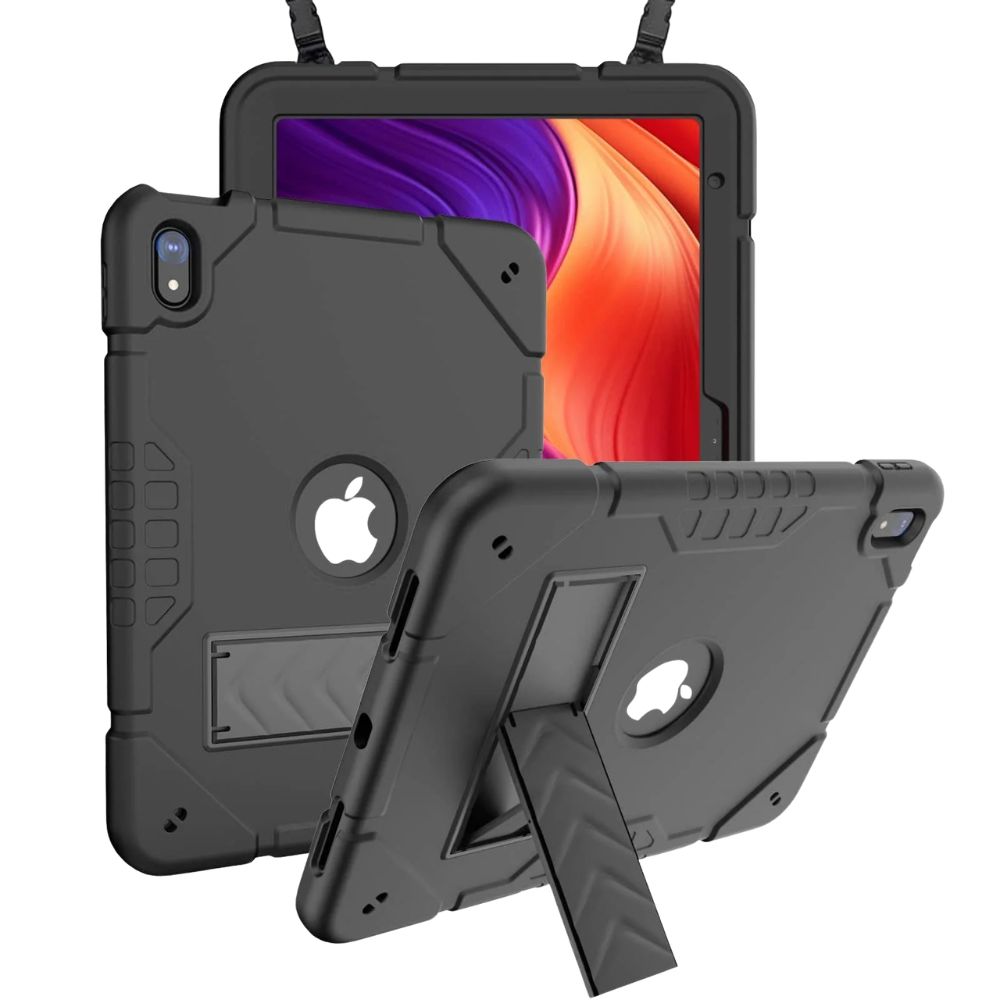 Ferrox Heavy Duty iPad Case With Kickstand Black