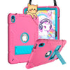 Ferrox Heavy Duty iPad Case With Kickstand Rose Red Blue