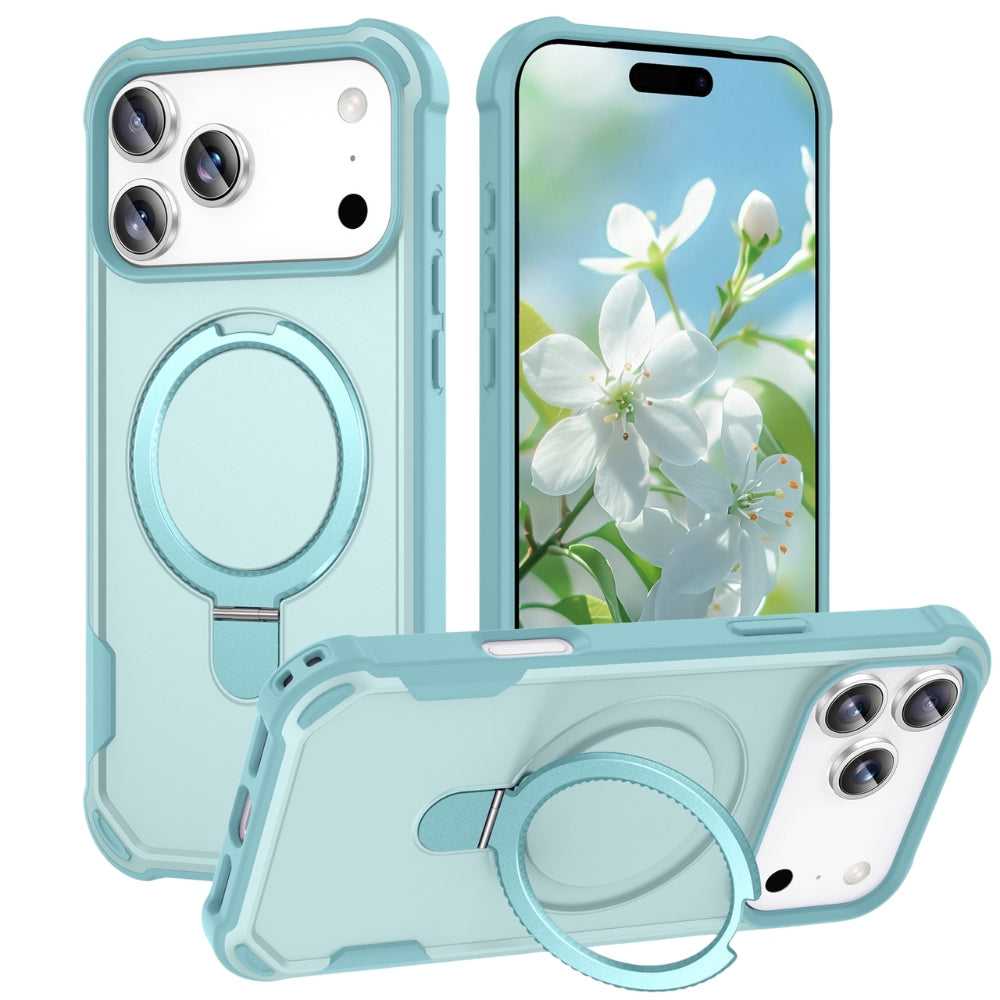 Fruor Slim Shockproof MagSafe iPhone Case With Ring Holder Lake Blue