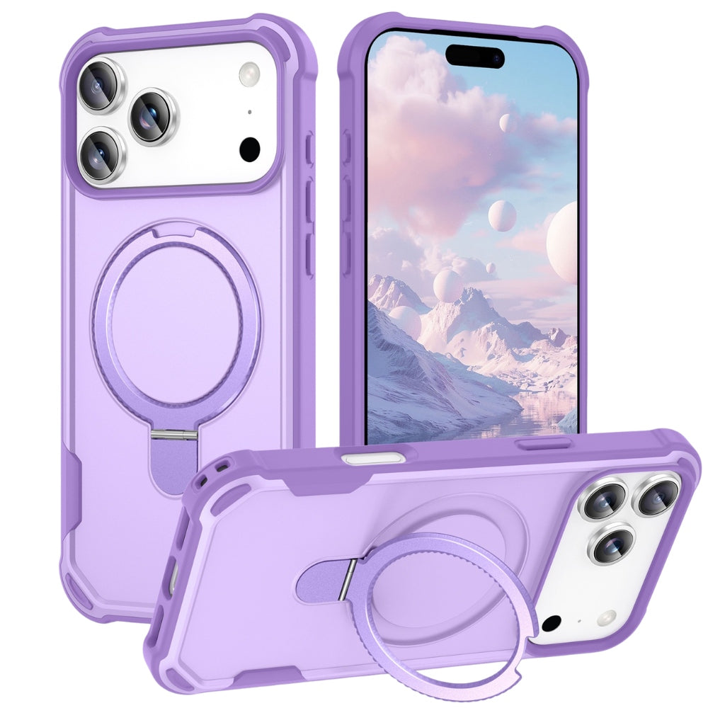 Fruor Slim Shockproof MagSafe iPhone Case With Ring Holder Purple