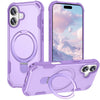 Fruor Slim Shockproof MagSafe iPhone Case With Ring Holder Purple iPhone 17