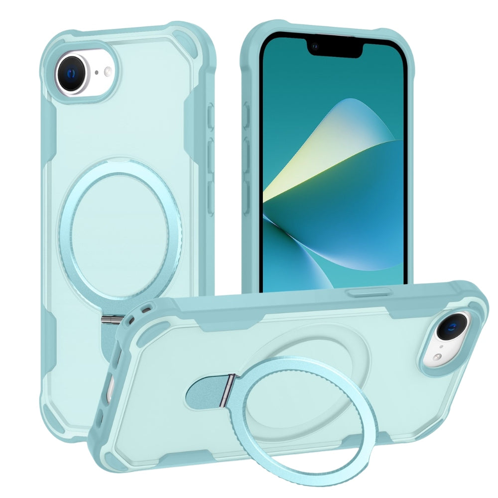 Fruor Slim Shockproof MagSafe iPhone Case With Ring Holder Lake Blue iPhone 16