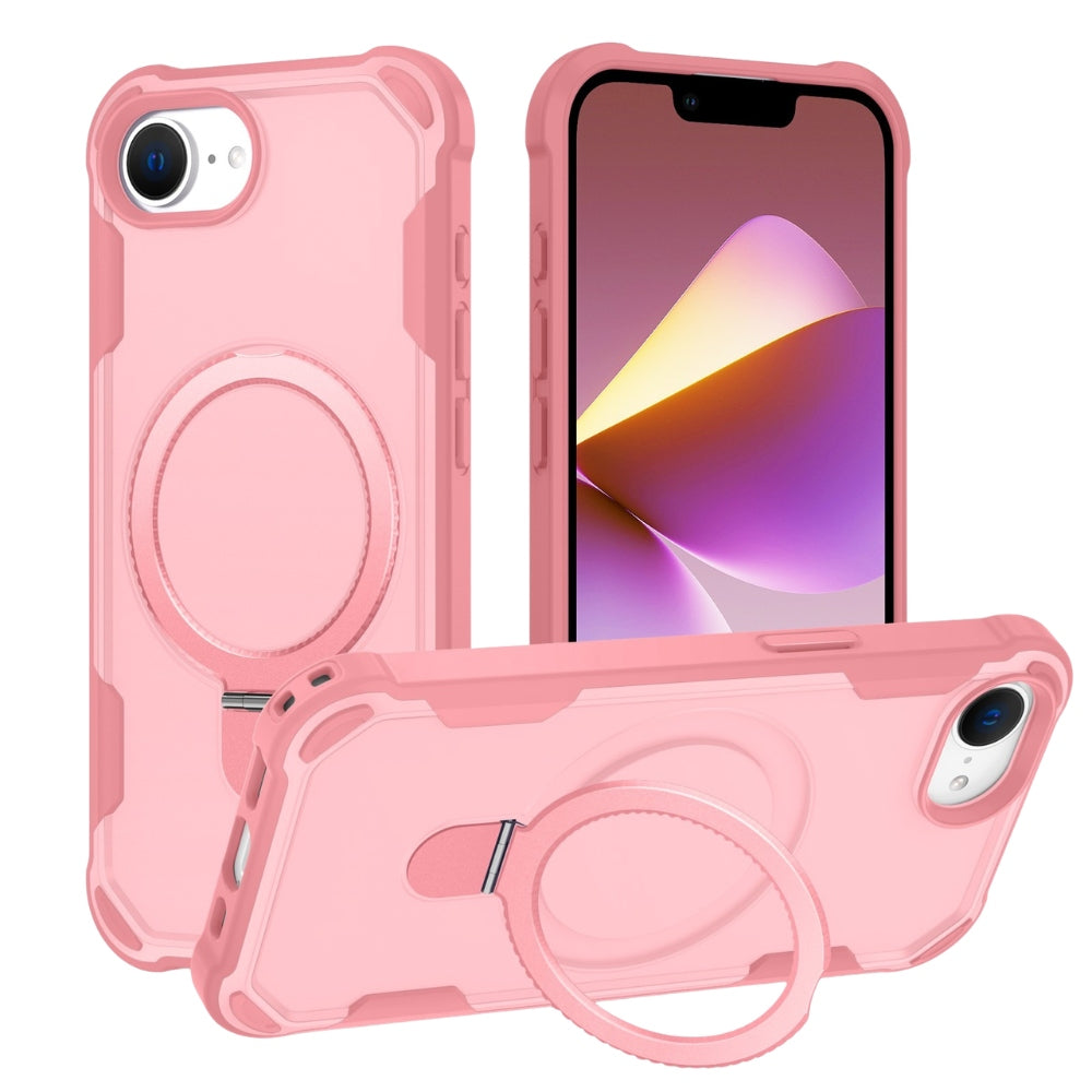 Fruor Slim Shockproof MagSafe iPhone Case With Ring Holder Pink iPhone 16