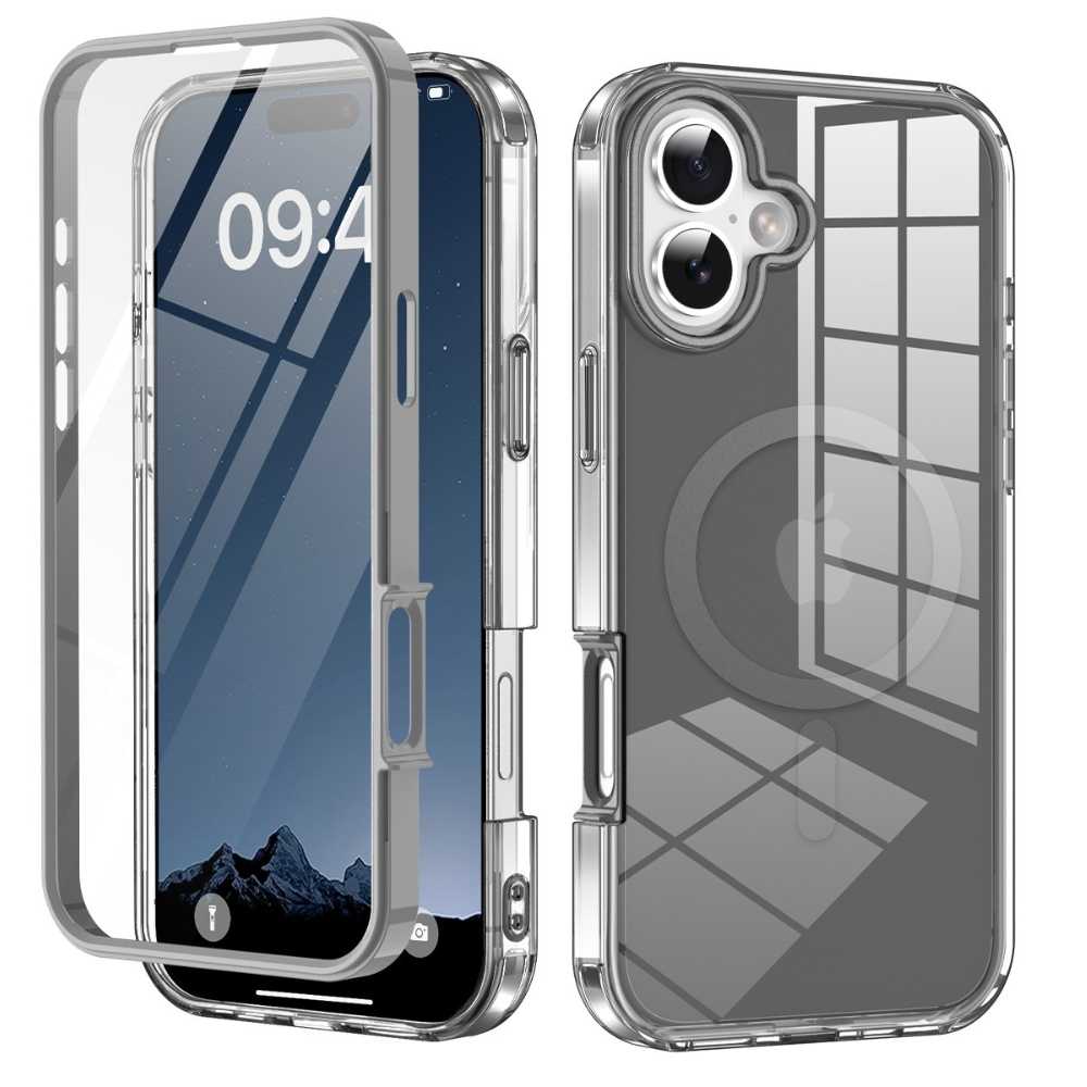 Advoco Shockproof MagSafe iPhone Case With Screen Protector Grey iPhone 17