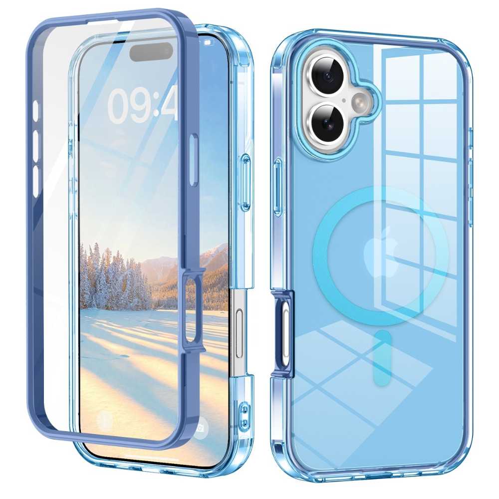 Advoco Shockproof MagSafe iPhone Case With Screen Protector Blue iPhone 17