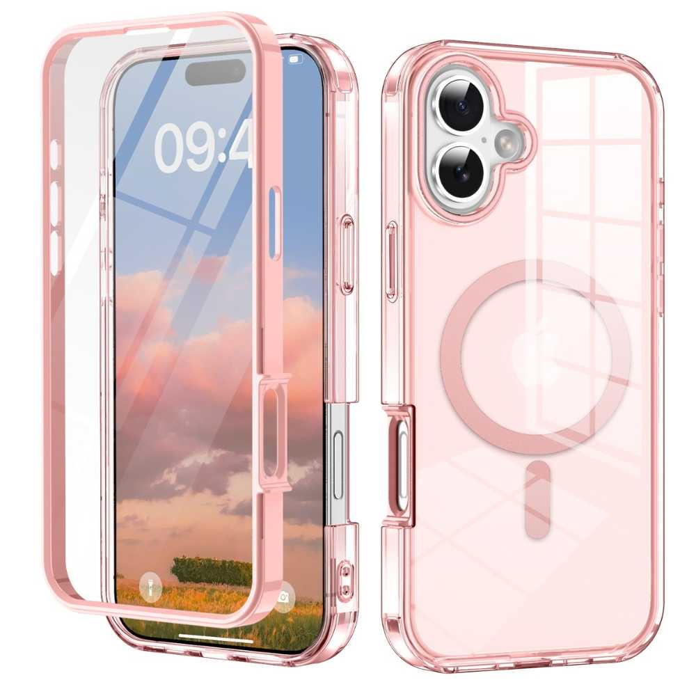 Advoco Shockproof MagSafe iPhone Case With Screen Protector Pink iPhone 17