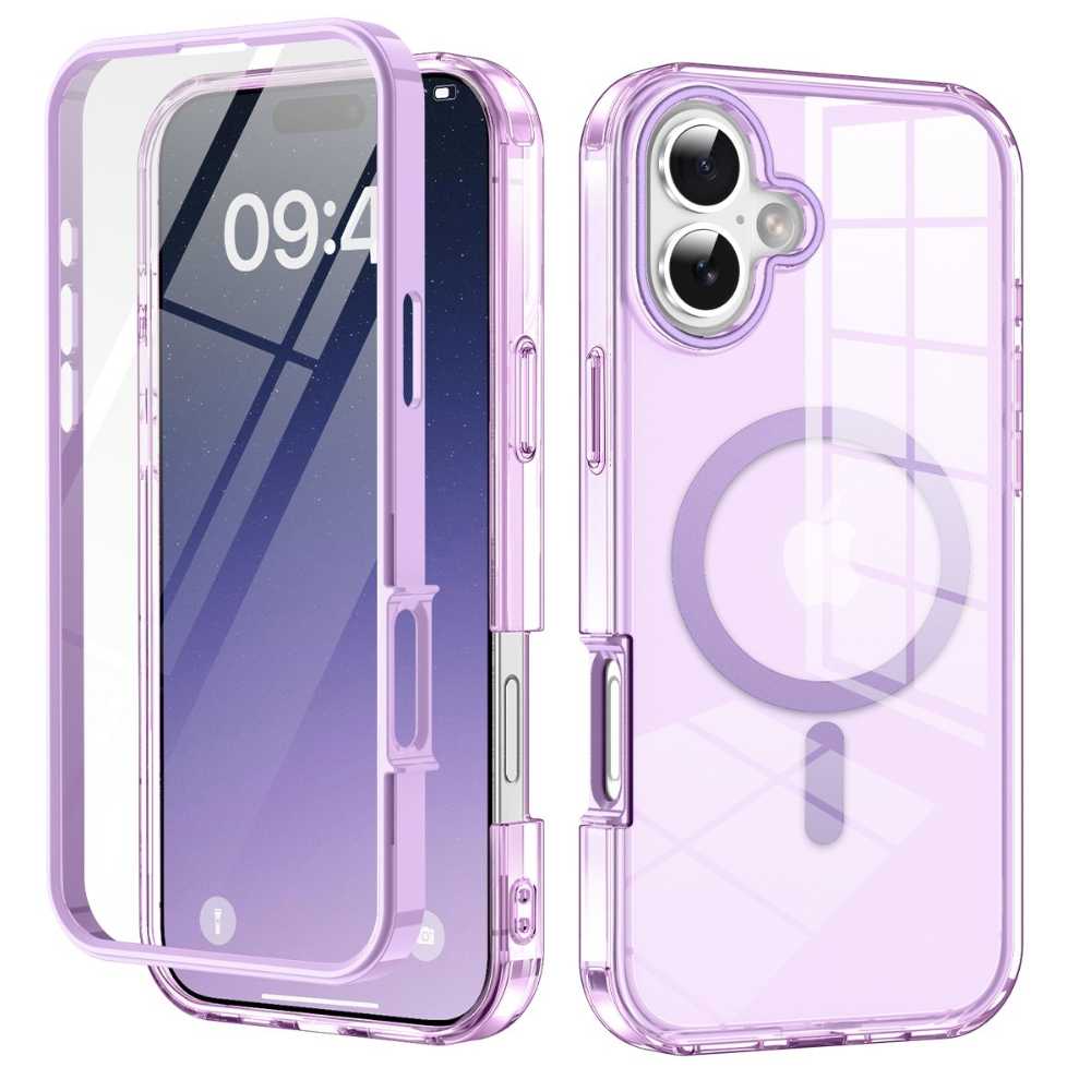 Advoco Shockproof MagSafe iPhone Case With Screen Protector Purple iPhone 17