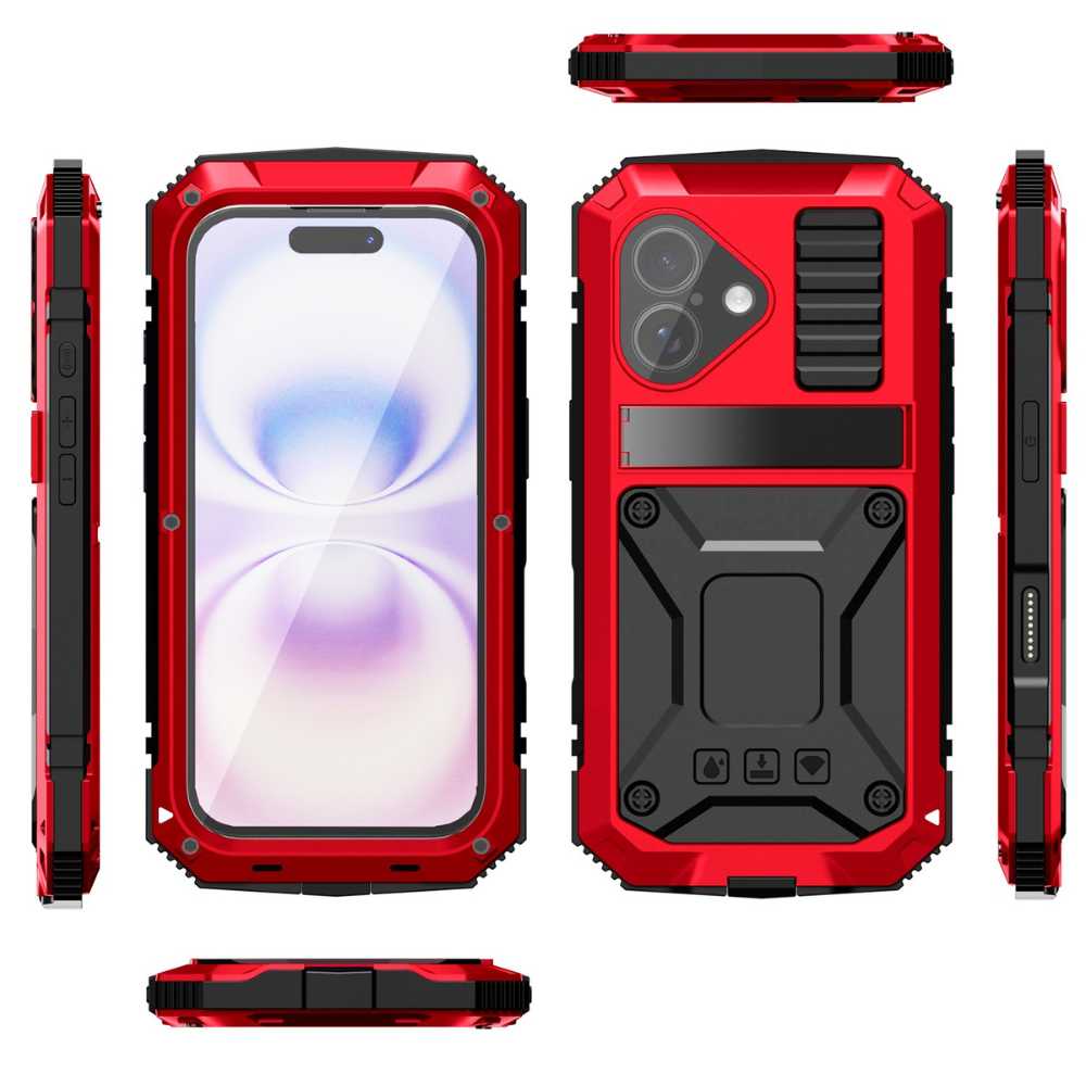 Thor Shockproof iPhone Case With Kickstand Red iPhone 17