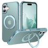 Creo Shockproof iPhone Case With 360° Rotatable Magnetic Ring Lake Blue iPhone 17