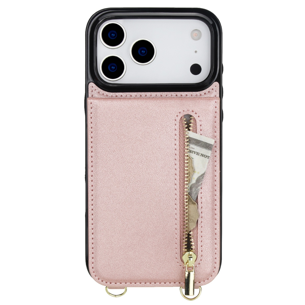 Nitida Crossbody Leather Case With Stand For iPhone 15 Series