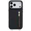 Nitida Crossbody Leather Case With Stand For iPhone 15 Series Black