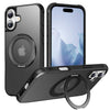 Creo Shockproof iPhone Case With 360° Rotatable Magnetic Ring Black iPhone 17