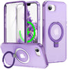 Dives Shockproof Matte iPhone Case With Screen Protector And Ring Holder Purple iPhone 17e
