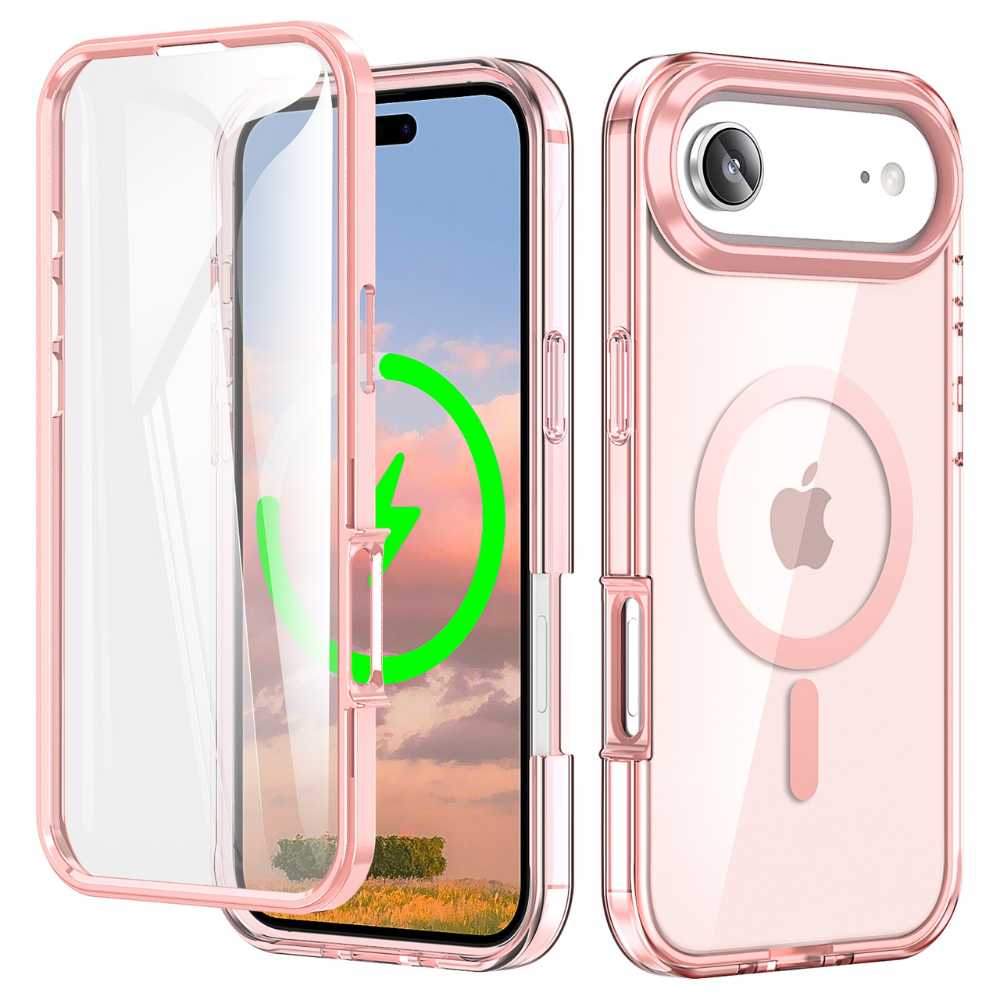 Advoco Shockproof MagSafe iPhone Case With Screen Protector Pink iPhone Air