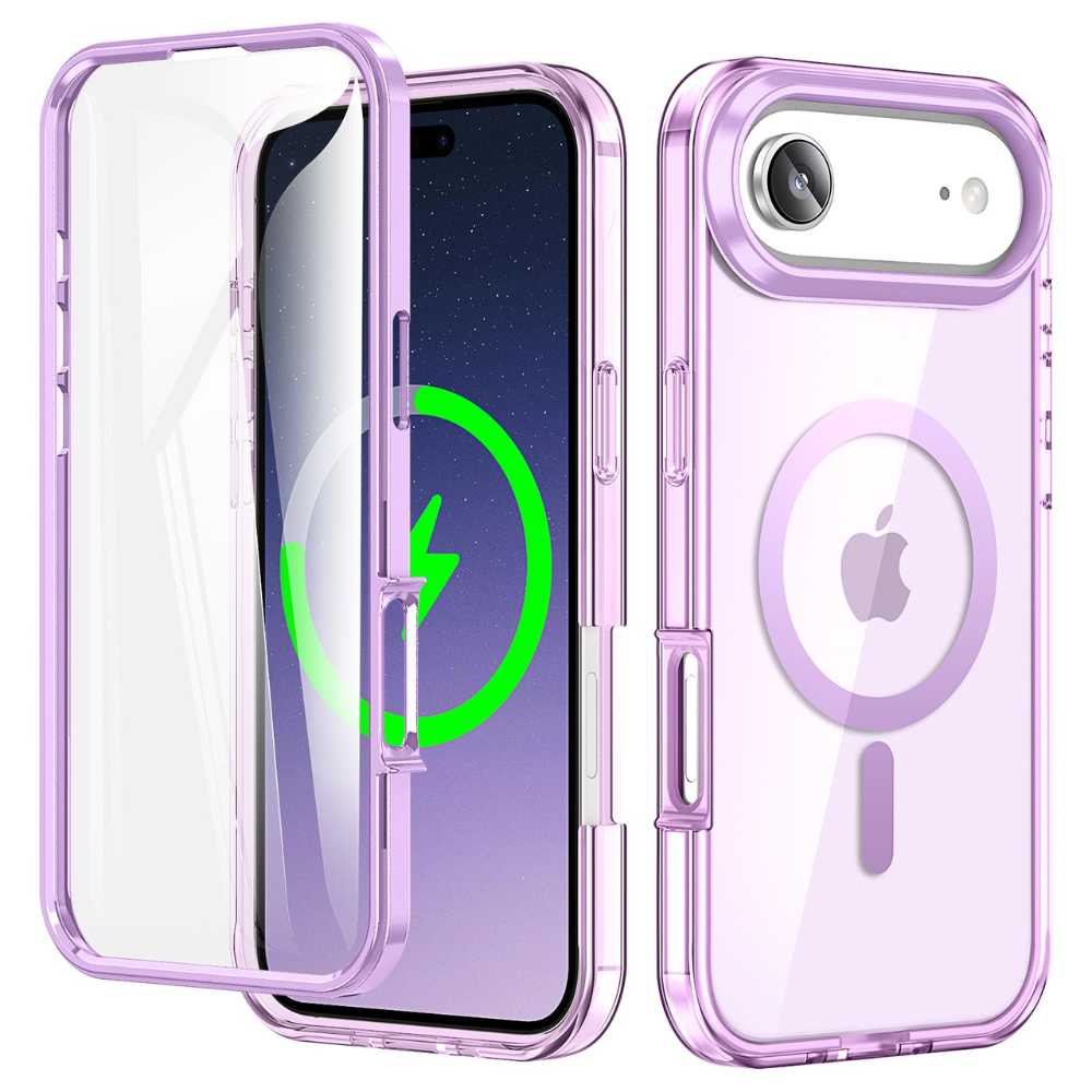 Advoco Shockproof MagSafe iPhone Case With Screen Protector Purple iPhone Air
