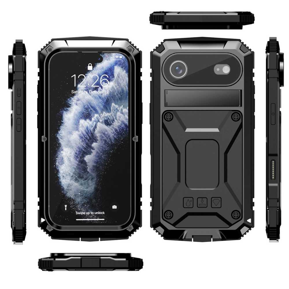 Thor Shockproof iPhone Case With Kickstand Black iPhone Air