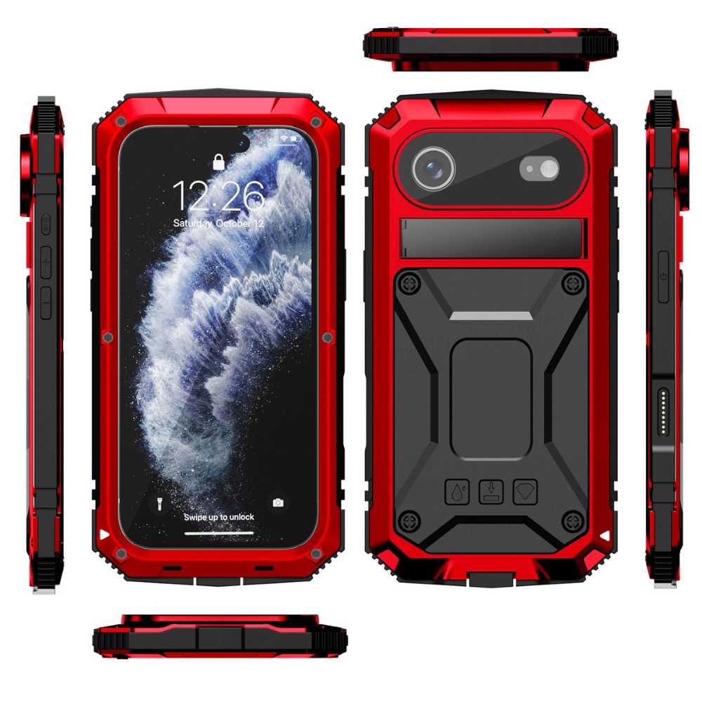 Thor Shockproof iPhone Case With Kickstand Red iPhone Air