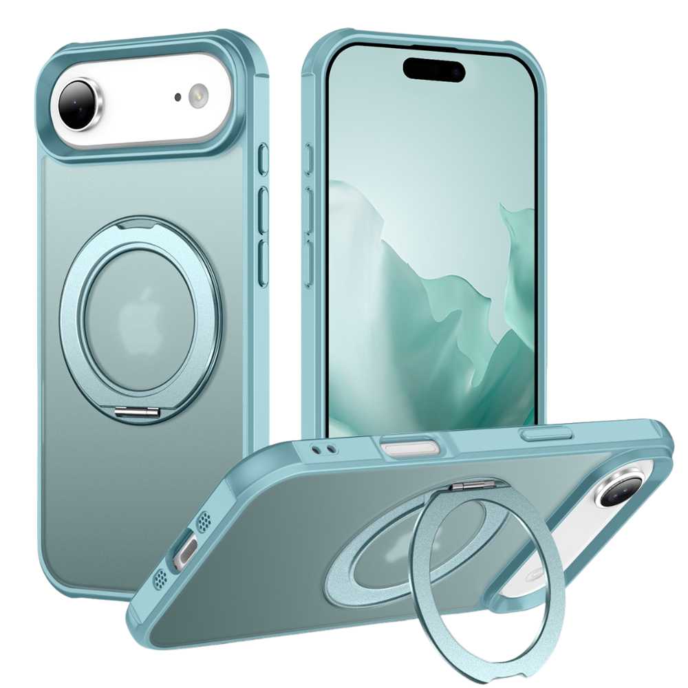 Creo Shockproof iPhone Case With 360° Rotatable Magnetic Ring Lake Blue iPhone Air
