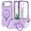 Dives Shockproof Matte iPhone Case With Screen Protector And Ring Holder Purple iPhone Air