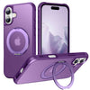 Creo Shockproof iPhone Case With 360° Rotatable Magnetic Ring Purple iPhone 17
