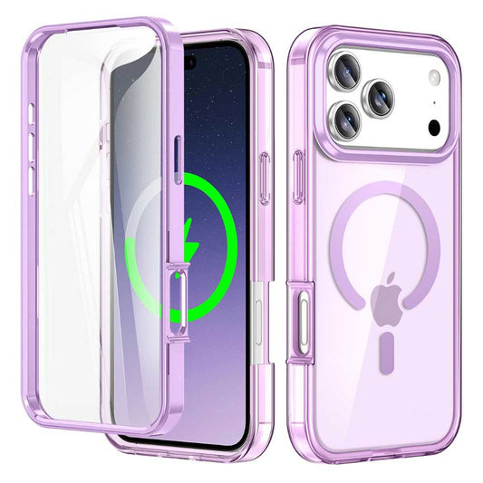Advoco Shockproof MagSafe iPhone Case With Screen Protector Purple