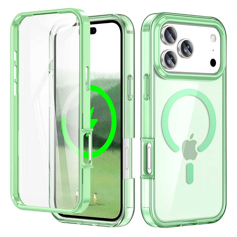 Advoco Shockproof MagSafe iPhone Case With Screen Protector Green
