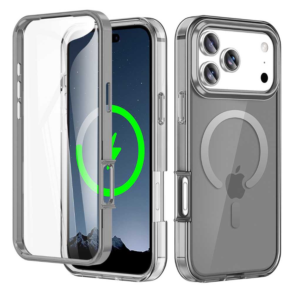 Advoco Shockproof MagSafe iPhone Case With Screen Protector Grey