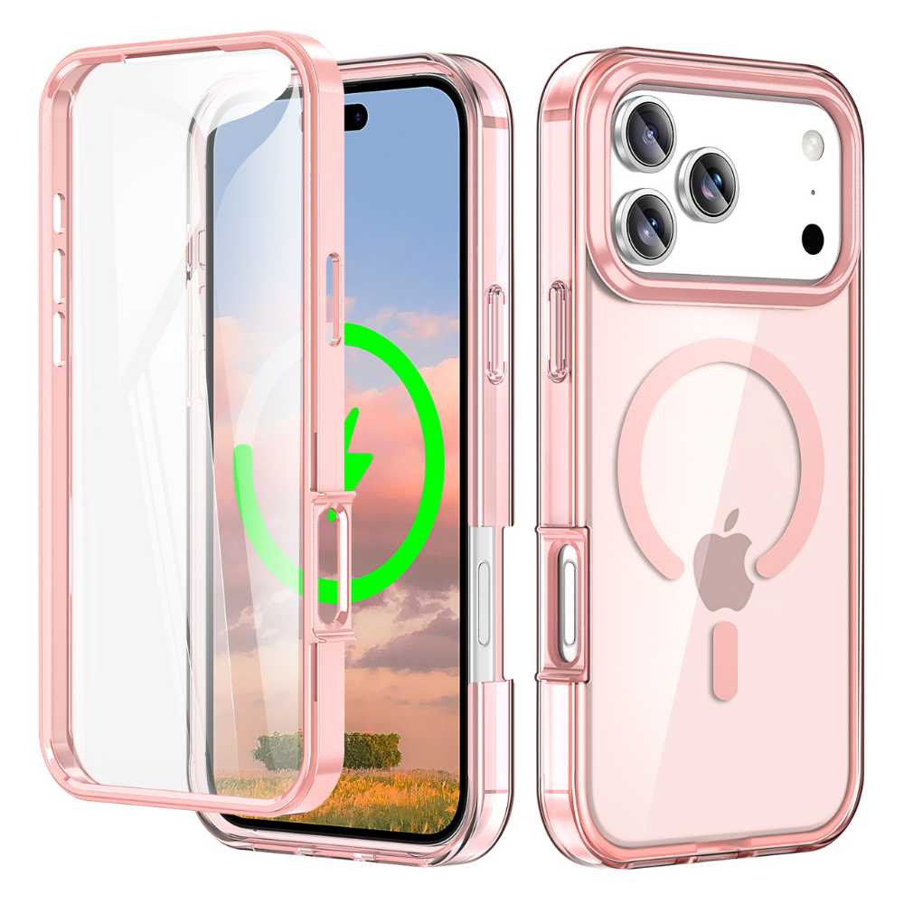 Advoco Shockproof MagSafe iPhone Case With Screen Protector Pink