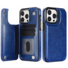 Vistor Leather Flip Wallet Case For iPhone 14 and 15 Series