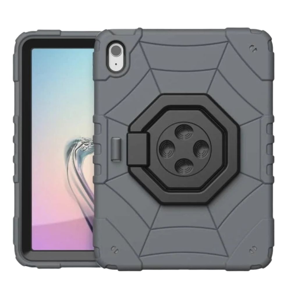 Imperix Spider Web Heavy Duty iPad Case Grey Black