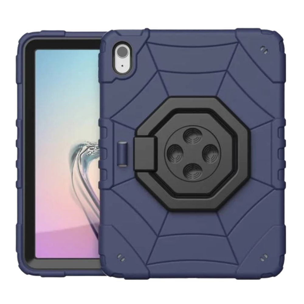 Imperix Spider Web Heavy Duty iPad Case Navy Blue Black