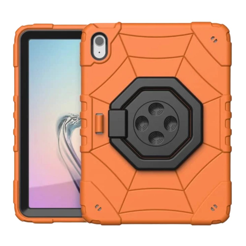 Imperix Spider Web Heavy Duty iPad Case Orange Black