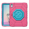 Imperix Spider Web Heavy Duty iPad Case Rose Red Blue
