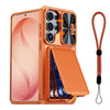 Intereo Slim Shockproof Galaxy Case With Card Holder Orange