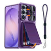 Intereo Slim Shockproof Galaxy Case With Card Holder Purple