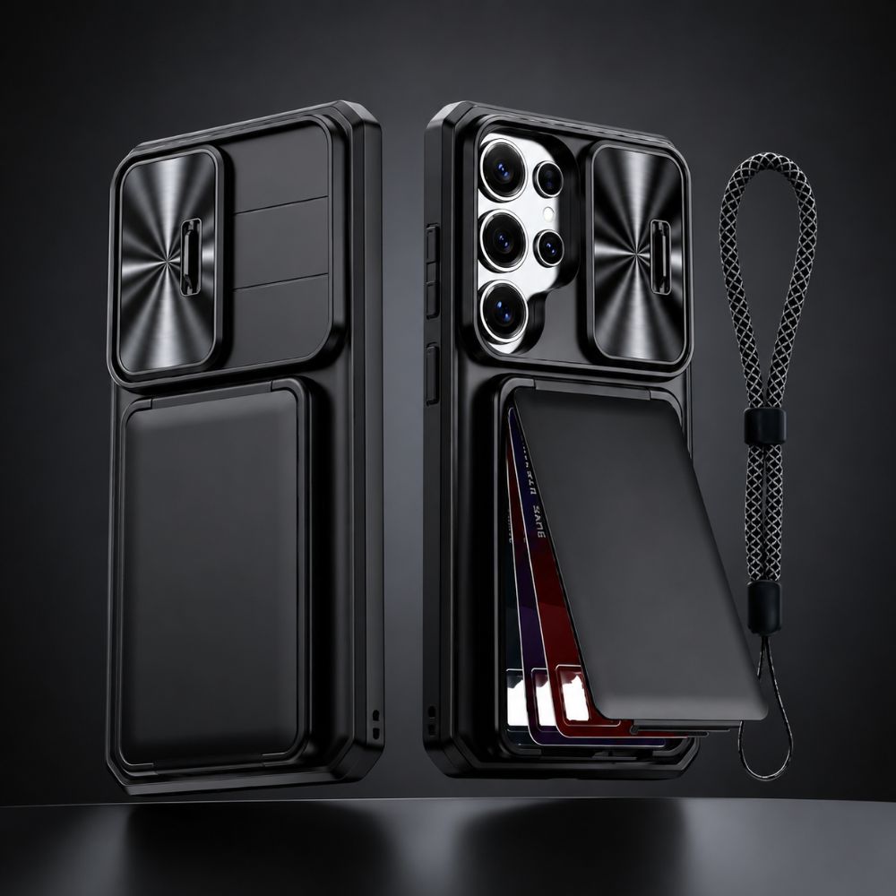 Intereo Slim Shockproof Galaxy Case With Card Holder