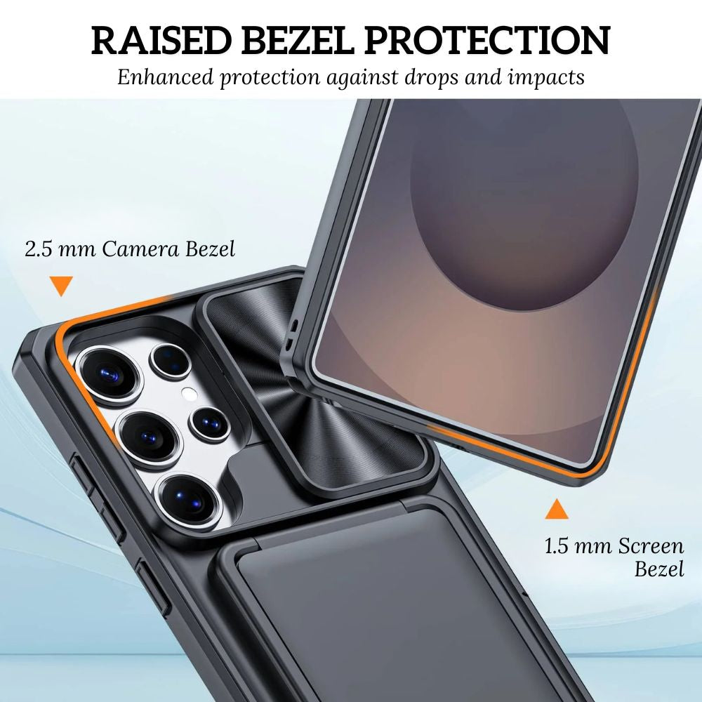 Intereo Slim Shockproof Galaxy Case With Card Holder