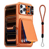 Invictor Slim Shockproof iPhone Case With Card Holder Orange