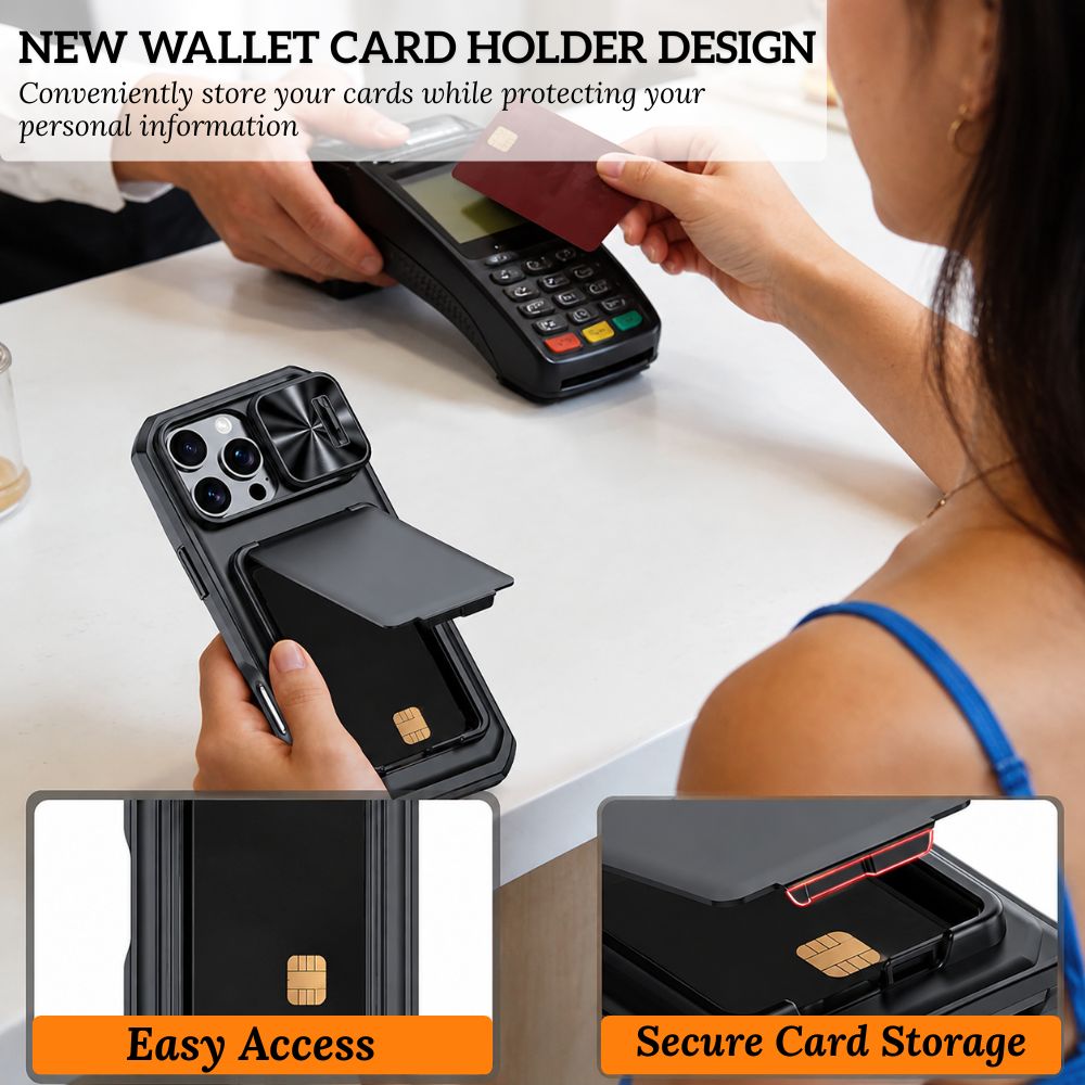 Invictor Slim Shockproof iPhone Case With Card Holder