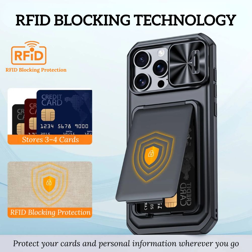 Invictor Slim Shockproof iPhone Case With Card Holder